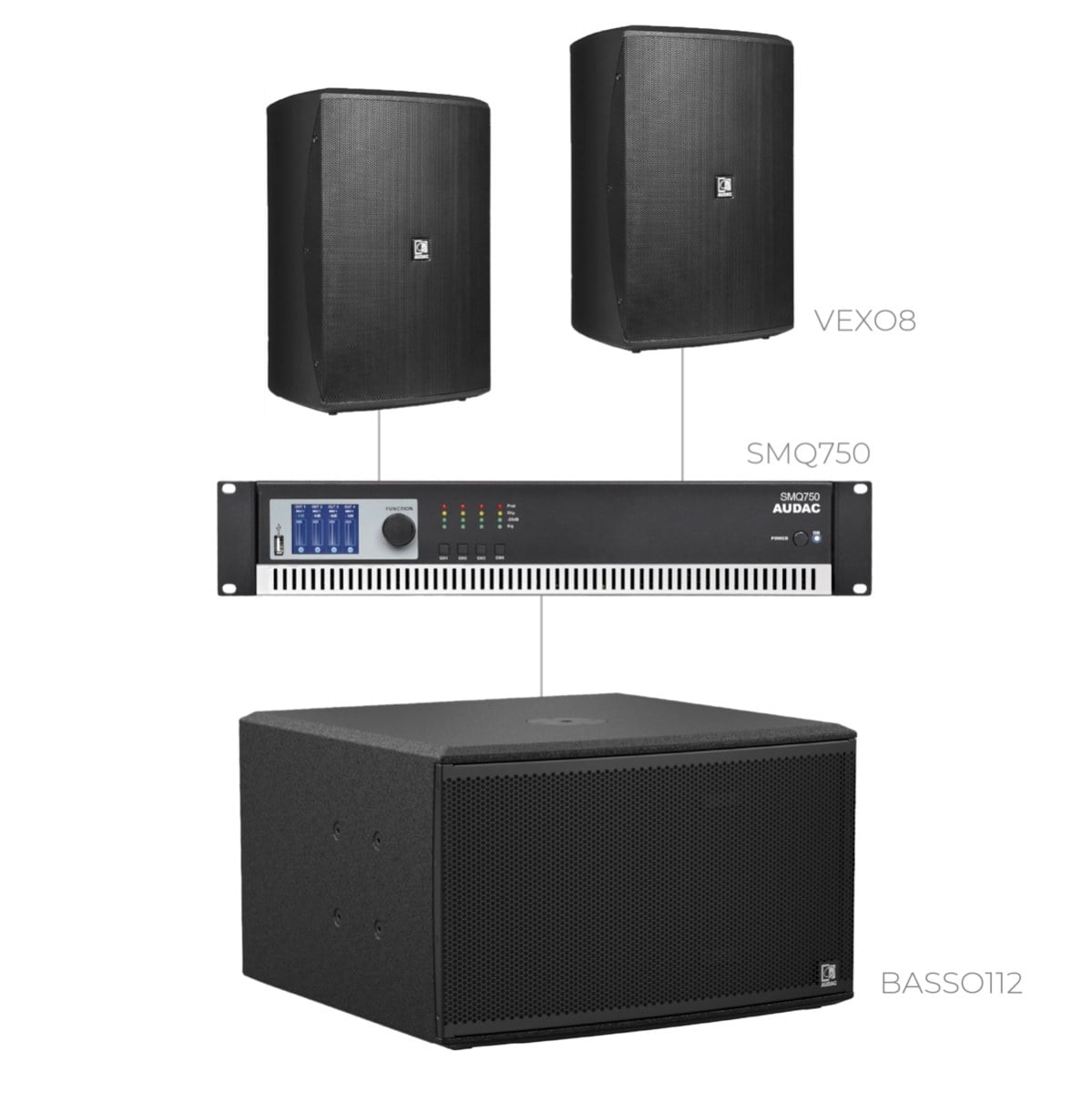Komplet FORTE8.2-112.1 — Audac FORTE