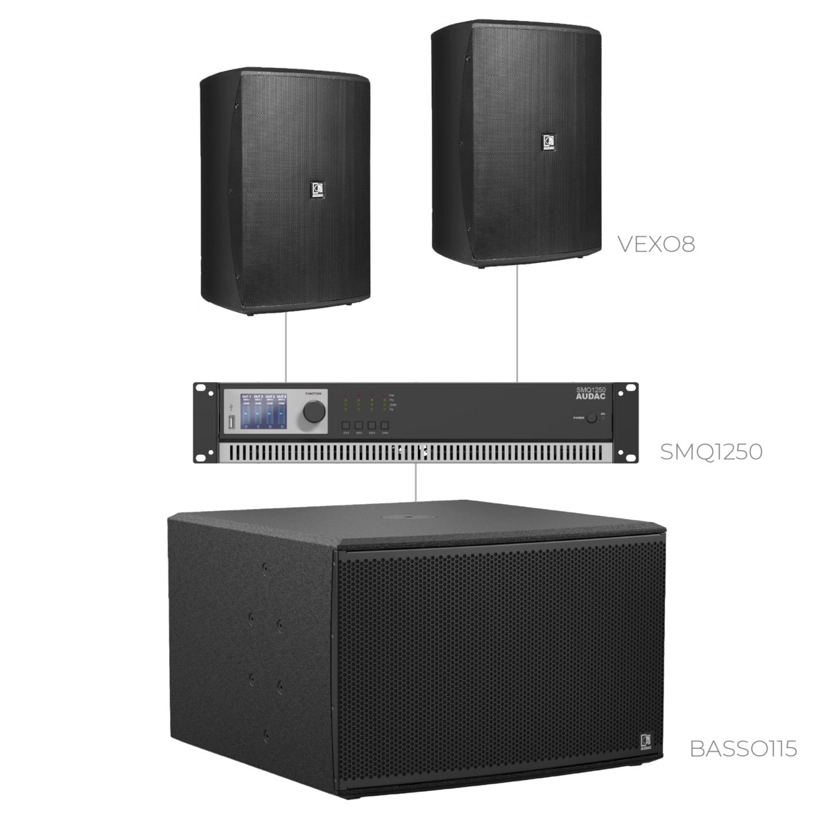 Komplet FORTE8.2-115.1 — Audac FORTE