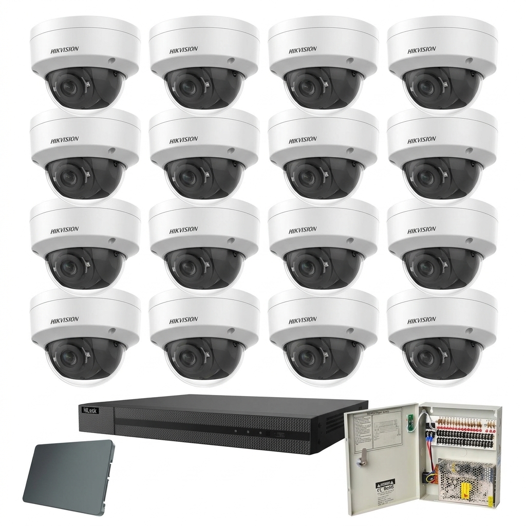 Hikvision komplet 16 dome kamere 8Mpix