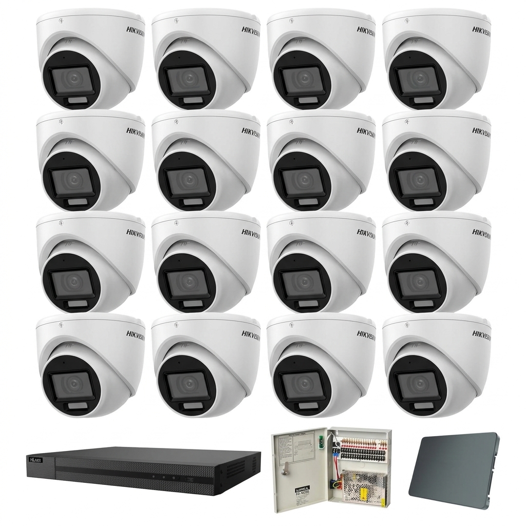 Hikvision komplet 16 turret kamere 8Mpix