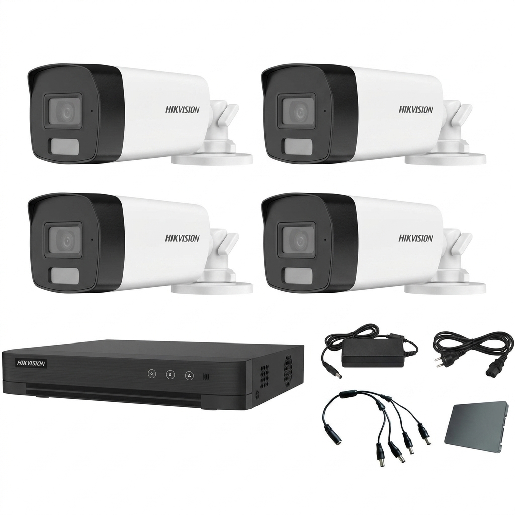 Hikvision komplet 4 bullet kamere 8Mpix