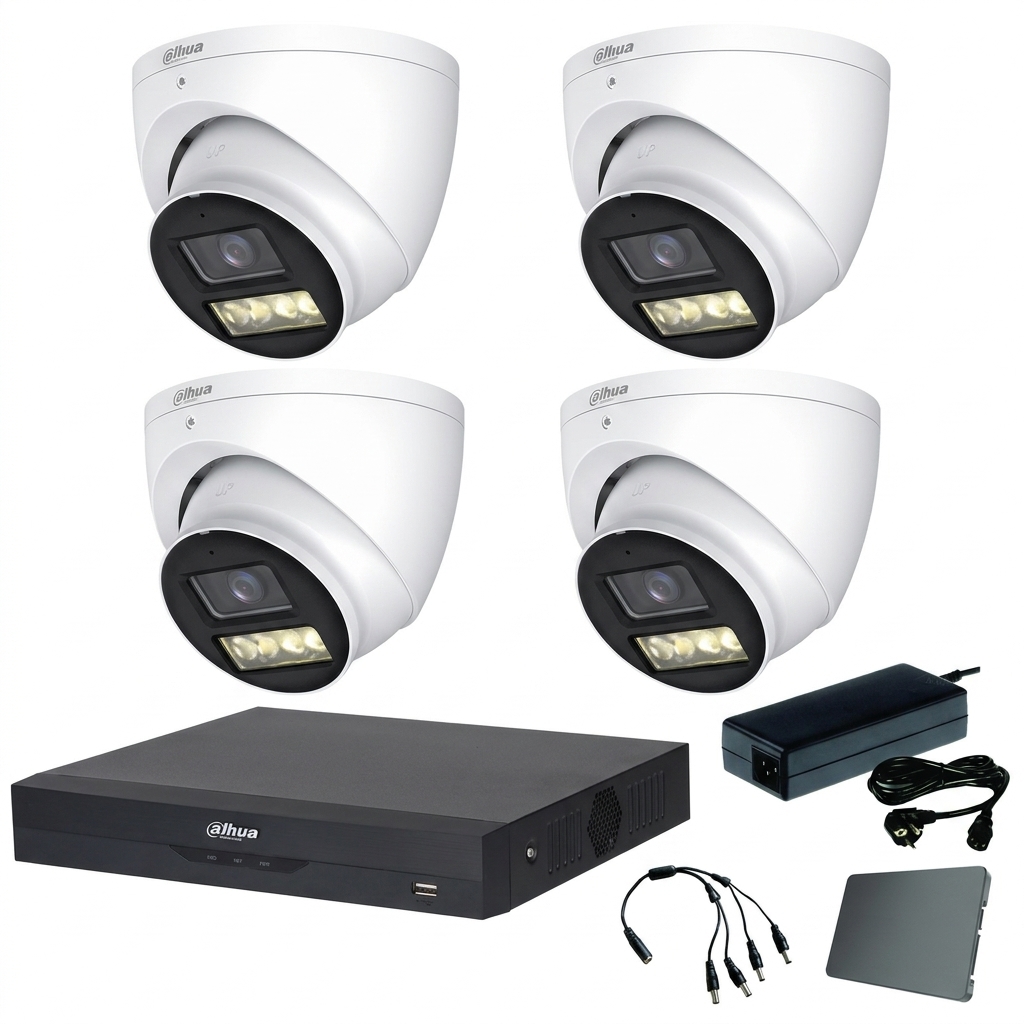 Dahua komplet 4 turret kamere 8Mpix