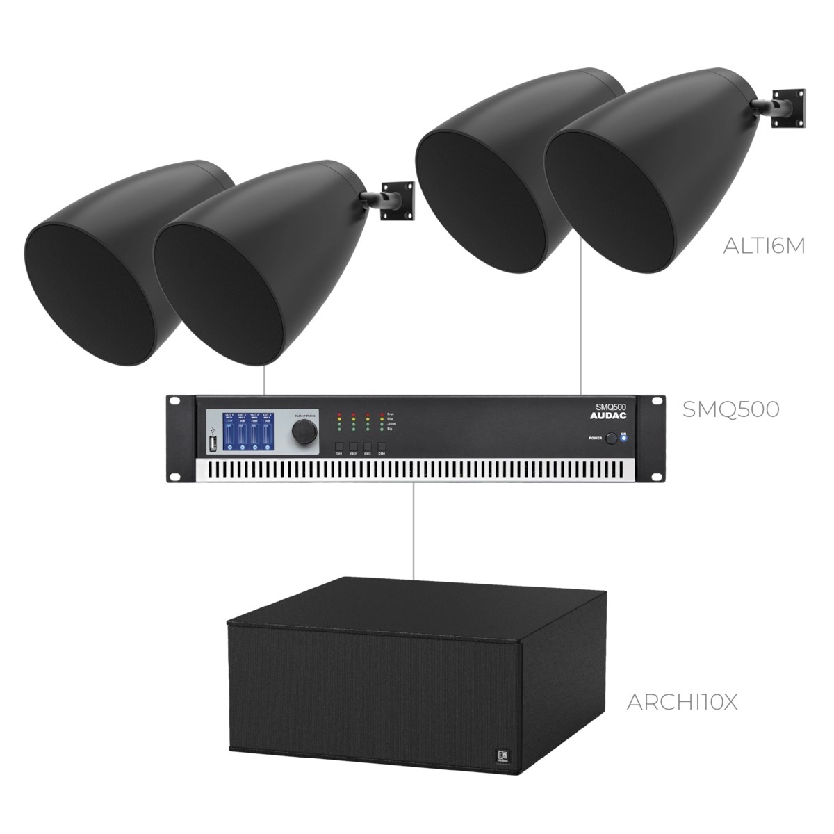 Komplet LENTO6.4-10x.1 — Audac LENTO