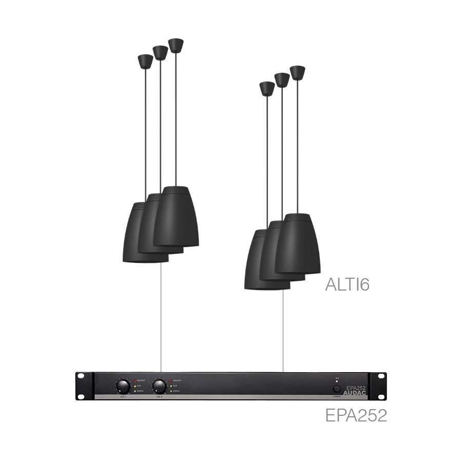 Komplet LENTO6.6E — Audac LENTO