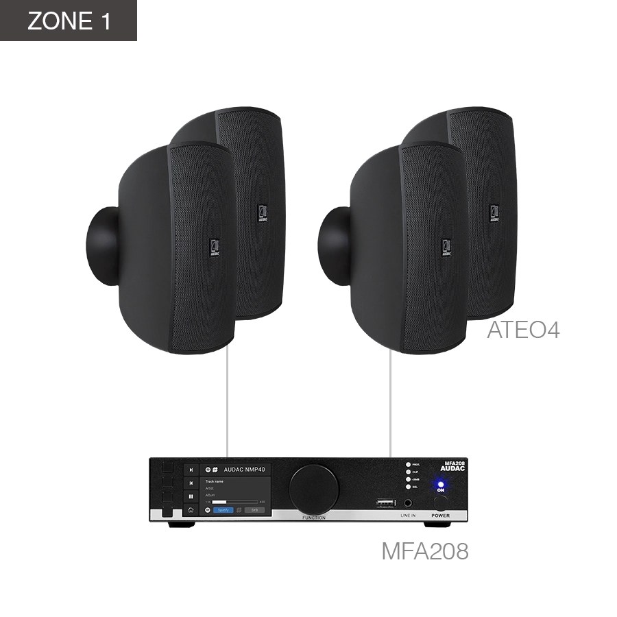 Komplet MENTO4.10 — Audac MENTO