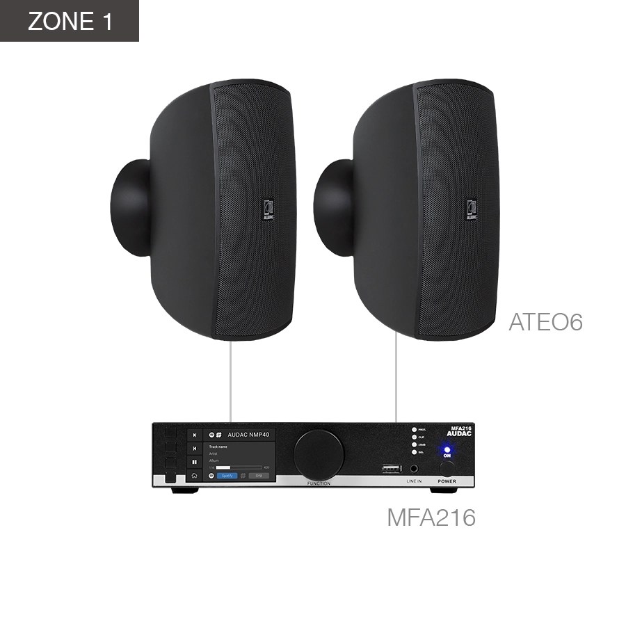 Komplet MENTO6.4Z — Audac MENTO