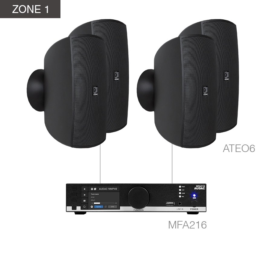 Komplet MENTO6.8Z — Audac MENTO