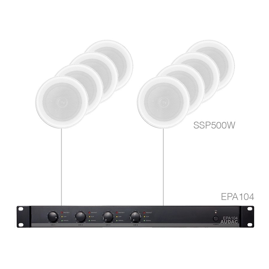 Komplet PURRA4.8E — Audac PURRA