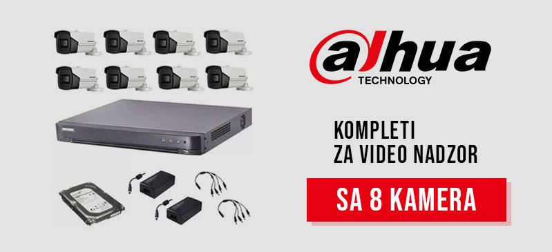 Dahua - Kompleti sa 8 kamera
