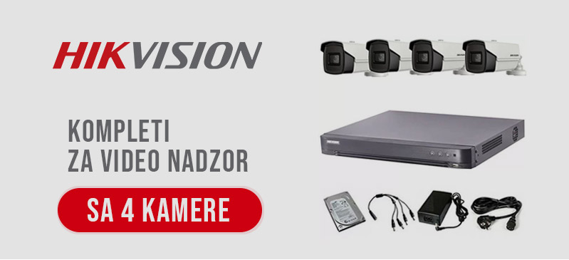 HikVision - Kompleti sa 4 kamere